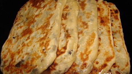 китайские лепешки с мясом и грибами му-эр