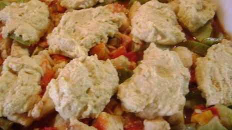 курица с маисовой лепешкой