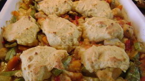 курица с маисовой лепешкой