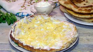 Лангош лепешка