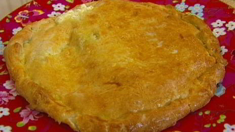 лепешка с моцареллой, фетой и орегано