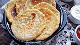 Лепешки без дрожжей на сковороде