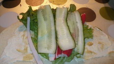 лепешки с салатиком