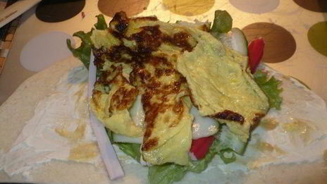 лепешки с салатиком