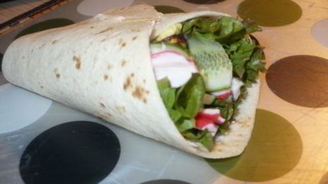 лепешки с салатиком