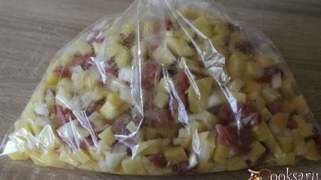 лепешки тортилья с картофелем и свининой