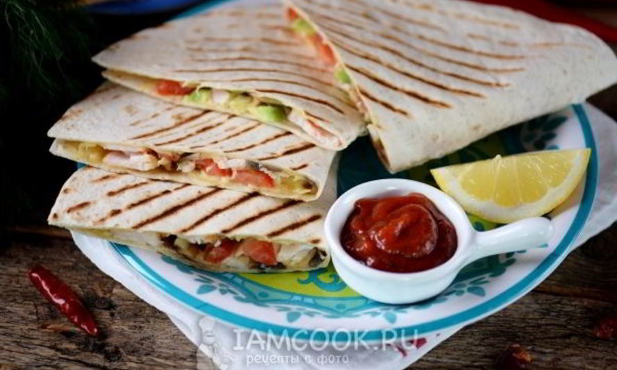 Рецепт мексиканской лепешки тортилья с начинкой
