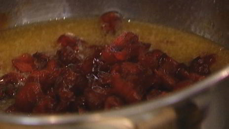 овсяные лепешки с бананами и клюквой