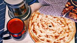 Слоеные лепешки на сковороде