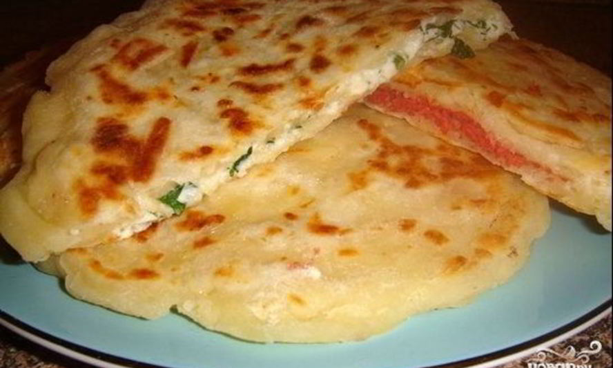 Рецепт сырных лепешек с начинкой