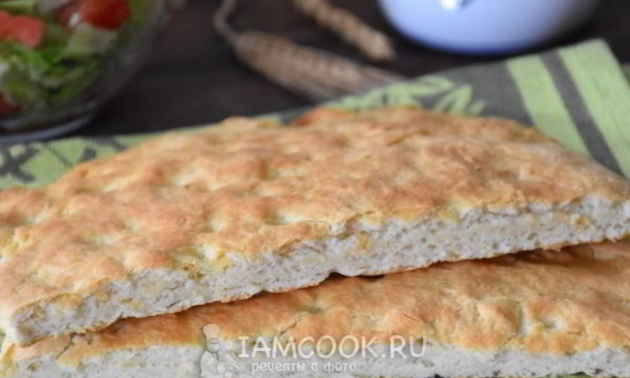 Рецепт тонкой фокаччи на рикотте