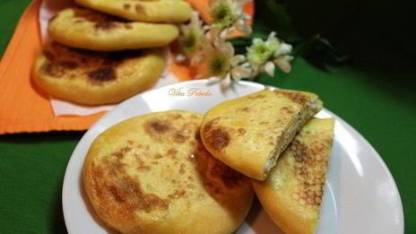 тыквенные лепешки с начинкой