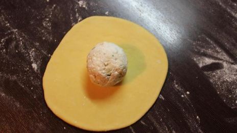 тыквенные лепешки с начинкой