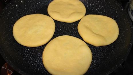 тыквенные лепешки с начинкой