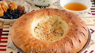 Узбекская лепешка на кефире в духовке