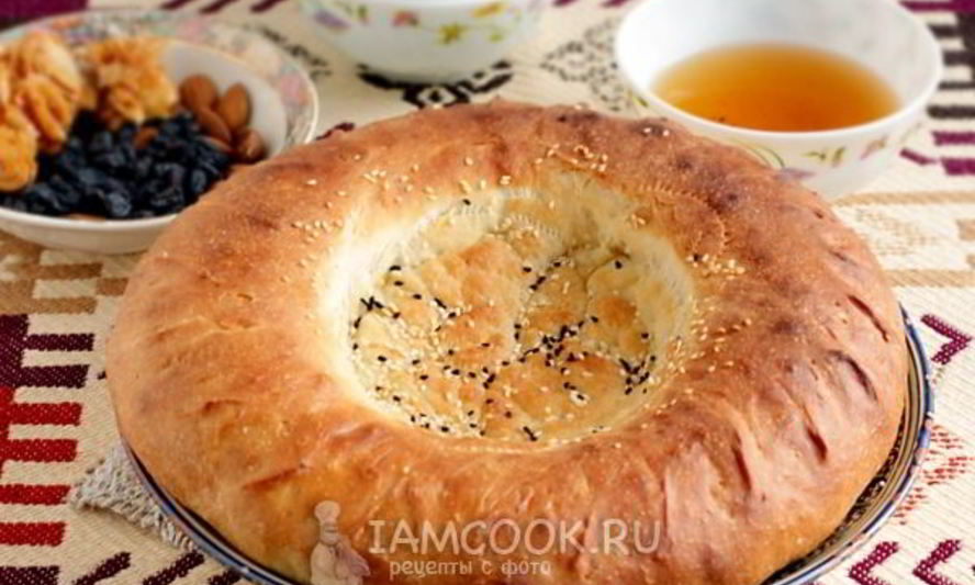 Рецепт узбекской лепешки на кефире в духовке