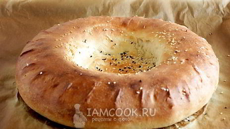 узбекская лепешка на кефире в духовке