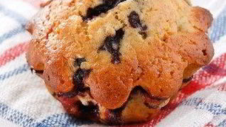 Бананово-черничные маффины