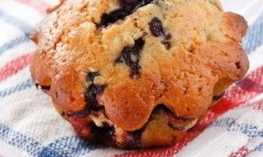 Рецепт бананова-черничных маффины