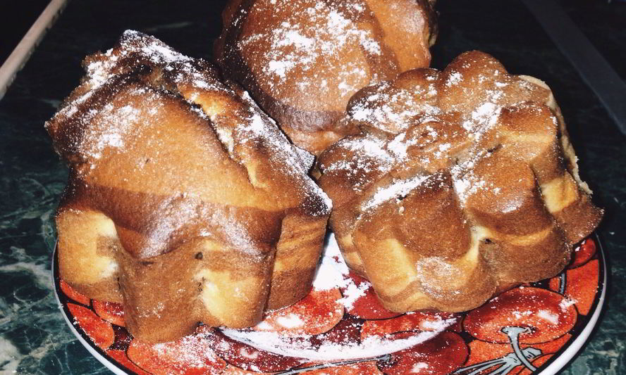 Рецепт двухцветных маффинов с мускатным орехом nutmeg