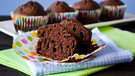 классические шоколадные маффины
