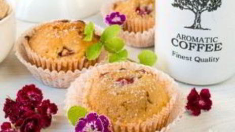 клубничный маффин