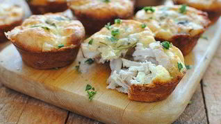 Куриные маффины с сыром