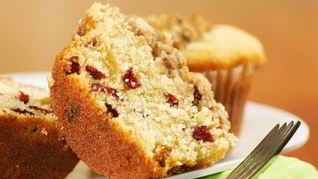 Лимонно-клюквенные маффины