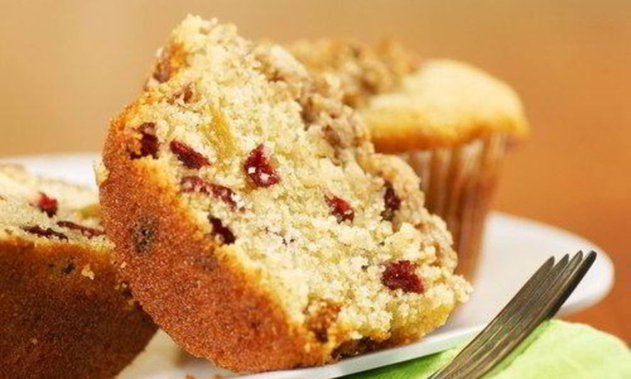 Рецепт лимонно-клюквенных маффины