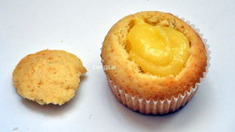 лимонные маффины с курдом и меренгой