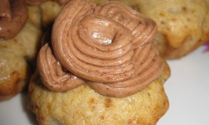 Рецепт маффинов банановых с кофейным кремом