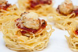 Маффины из спагетти