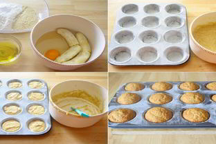 Маффины с бананами