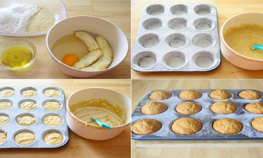 Рецепт маффинов с бананами