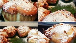 Маффины с белым шоколадом и виноградом