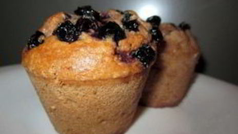 маффины с черничным джемом