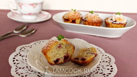маффины с черной смородиной