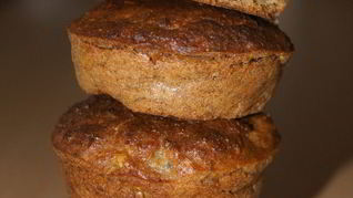 Маффины с грушей и грецким орехом