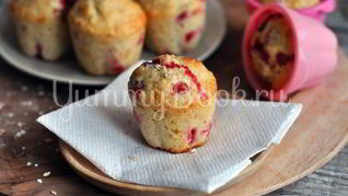 Маффины с клюквой