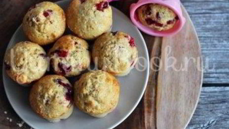 маффины с клюквой