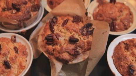 маффины с мандаринами и орехами