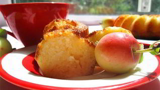 Маффины с творогом и яблоками