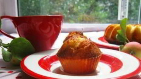 маффины с творогом и яблоками