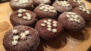 Маффины шоколадные с крошкой