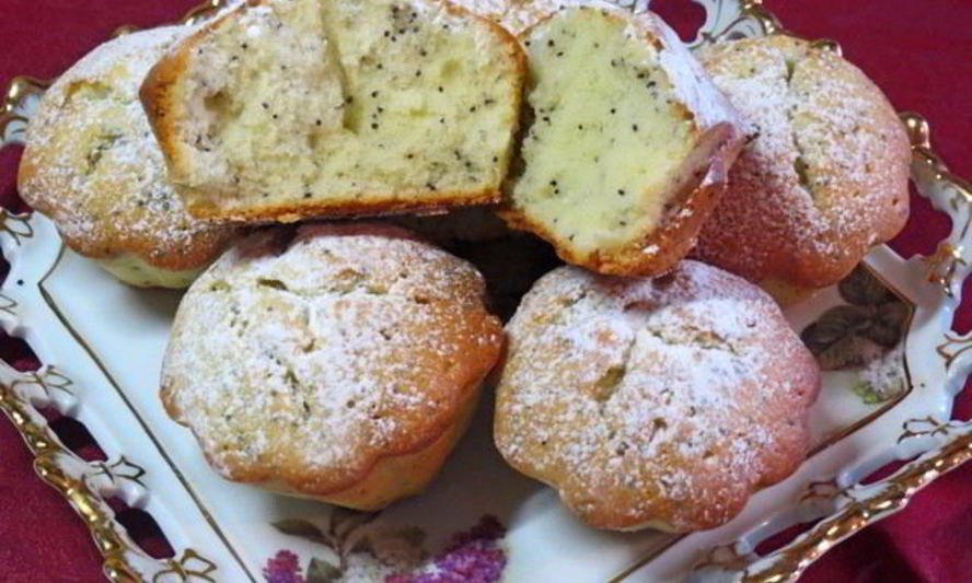 Рецепт маковых маффинов с лимонным соком