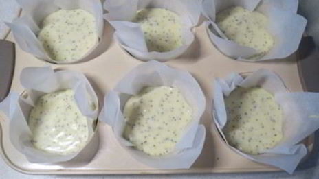 маковые маффины с лимонным соком