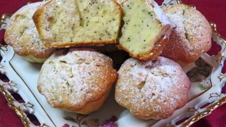 маковые маффины с лимонным соком