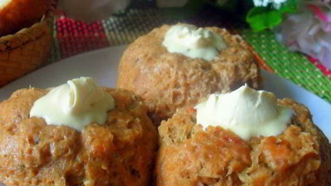 мясные маффины с пшеничкой и свеклой