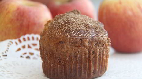 нежные маффины с яблоком и пеканом