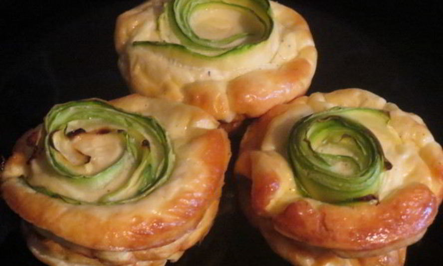 Рецепт омлетных маффинов с кабачком